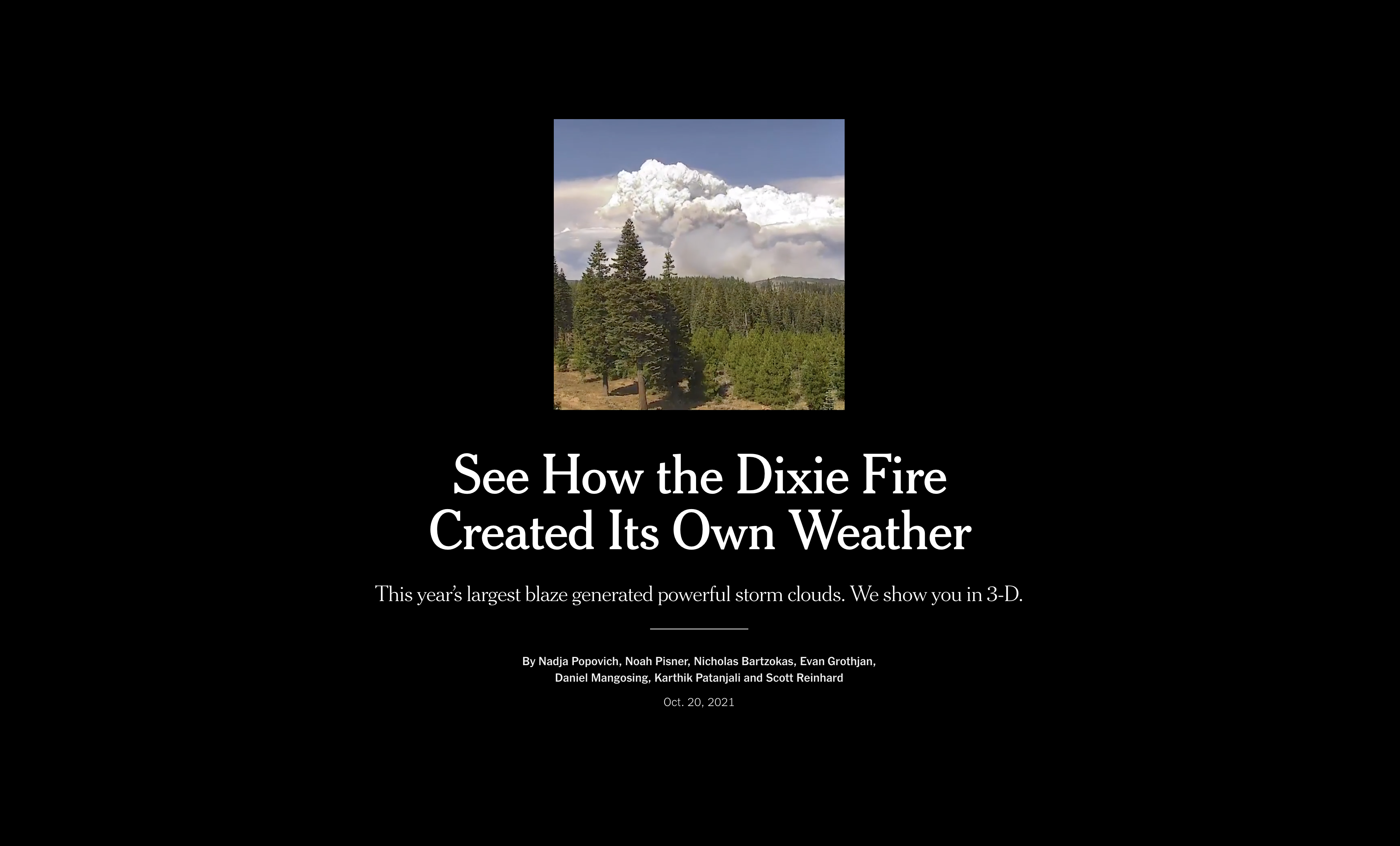 See How the Dixie Fire Created Its Own Weather