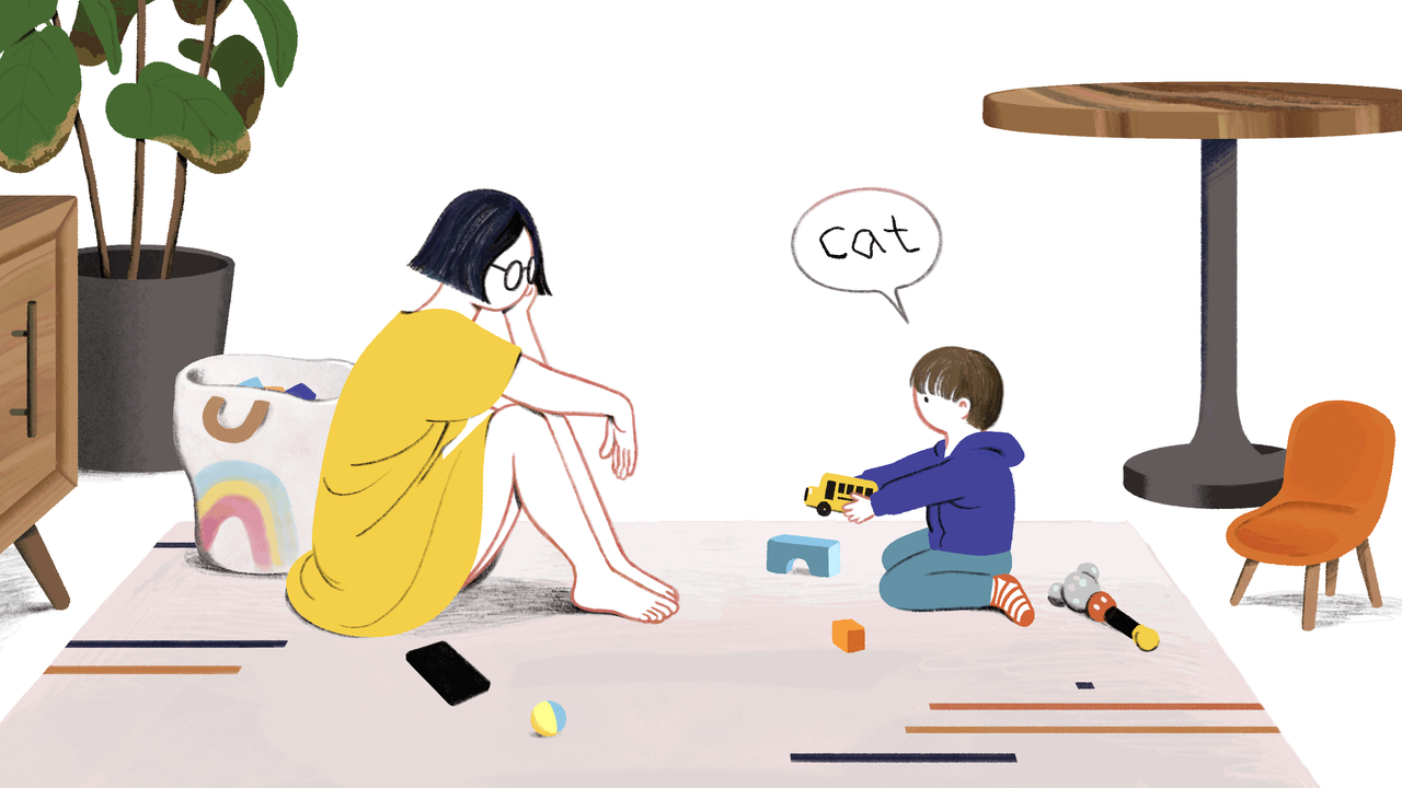 Is My Toddler a Stochastic Parrot?