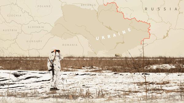 Mapping Ukraine and Russia on the edge of war