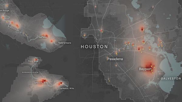 The Most Detailed Map of Cancer-Causing Industrial Air Pollution in the U.S.