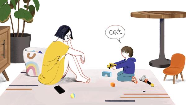 Is My Toddler a Stochastic Parrot?