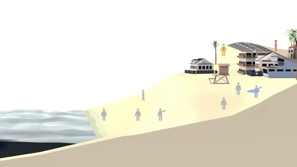 The Ocean Game: The sea is rising. Can you save your town?